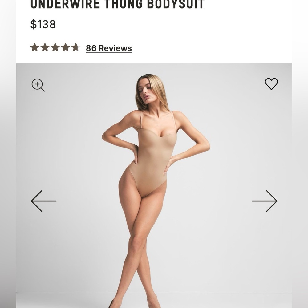 SKIMS Underwire Thong Bodysuit